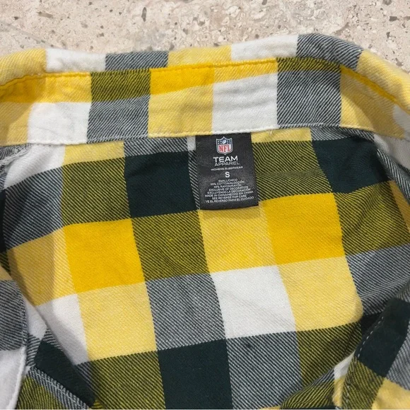 Green Bay Packers Plaid Button-Down Shirt - Picture 5 of 5